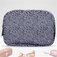 Blue Black Snake Pattern Make Up Pouch (small)