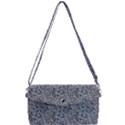 Blue Black Snake Pattern Removable Strap Clutch Bag View1