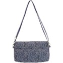 Blue Black Snake Pattern Removable Strap Clutch Bag View2
