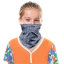 Blue Black Snake Pattern Face Covering Bandana (Kids) View1