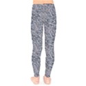 Blue Black Snake Pattern Kids  Classic Winter Leggings View2
