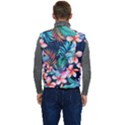 Hawaiian Flowers Hawaii Men s Button Up Puffer Vest	 View4