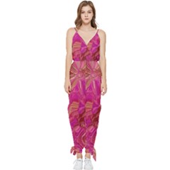  Tondo Wave I Sleeveless Tie Ankle Chiffon Jumpsuit