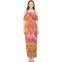 Acid Green Blend Draped Sleeveless Chiffon Jumpsuit