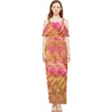 Acid green blend Draped Sleeveless Chiffon Jumpsuit View1