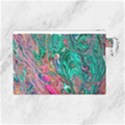 Green Pour Canvas Cosmetic Bag (Large) View2