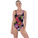 Mid Century Retro Floral 1970s 1960s Pattern 70 Bring Sexy Back Swimsuit View1