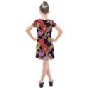 Mid Century Retro Floral 1970s 1960s Pattern 70 Kids  Cross Web Dress View2