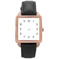 Rose Gold Leather Watch  Icon