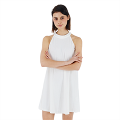 Velvet Halter Neckline Dress  Icon