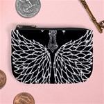 Bling Wings and Cross Coin Change Purse Front