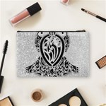 Diamond Bling Lion Medium Makeup Purse Back