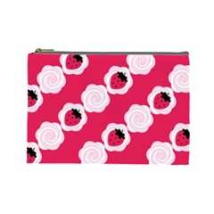 Cake Top Pink Cosmetic Bag (large)