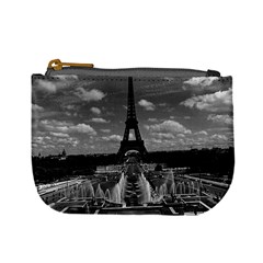 Vintage France Paris Fontain Chaillot Tour Eiffel 1970 Coin Change Purse
