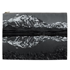 Vintage Usa Alaska Magnificent Mt Mckinley 1970 Cosmetic Bag (xxl)