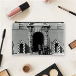 Vintage Principality of Monaco palace gate and guard Medium Makeup Purse Front