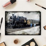 The Steam Train Large Makeup Purse Back