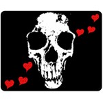 Fragmented Skull & Hearts Large Fleece Blanket 60 x50  Blanket Front