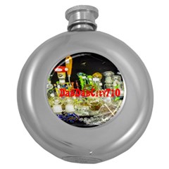 Dabdabcity710 Hip Flask (round)