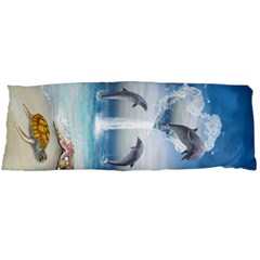 The Heart Of The Dolphins Body Pillow Case Dakimakura (two Sides) by gatterwe