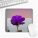 beautiful purple rose in 3D Large Mouse Pad (Rectangle) 9.25 x7.75  Mousepad - 1