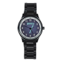 Seven Men s Stainless Steel Round Dial Analog Watch