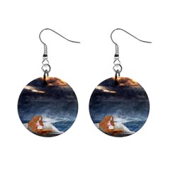 Stormy Twilight Ii [framed]  Mini Button Earrings