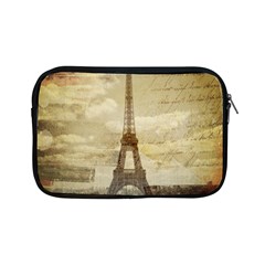 Elegant Vintage Paris Eiffel Tower Art Apple Ipad Mini Zipper Case by chicelegantboutique