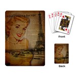 Yellow Dress Blonde Beauty   Playing Cards Single Design Back
