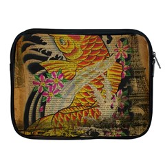 Funky Japanese Tattoo Koi Fish Graphic Art Apple Ipad 2/3/4 Zipper Case by chicelegantboutique