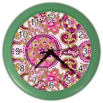 Floral Fantasy Wall Clock (Color) Front