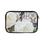 Elegant White Rose Vintage Damask Apple iPad Mini Zipper Case Front