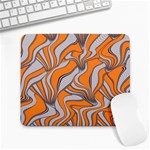 Foolish Movements Swirl Orange Large Mouse Pad (Rectangle) Front