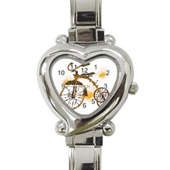 Tree Cycle Heart Italian Charm Watch  by Contest1753604
