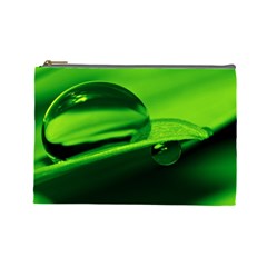 Green Drop Cosmetic Bag (large)