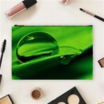Green Drop Cosmetic Bag (Large) Front