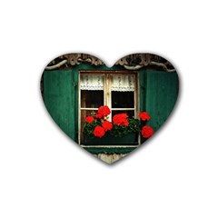 Window Drink Coasters (heart)