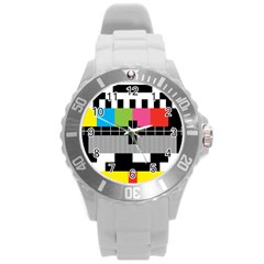 Test Pattern Plastic Sport Watch (large)