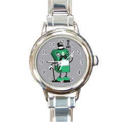 Don t Waste Your Time    Round Italian Charm Watch by Contest1771648