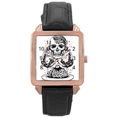 Delicious Rose Gold Leather Watch  by Contest1731890