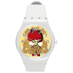 Flan Plastic Sport Watch (medium) by DesignsbyReg2