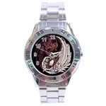 YinYang Stainless Steel Watch Front