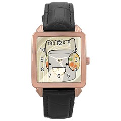 Happy Beam Rose Gold Leather Watch  by RachelIsaacs