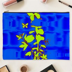 Butterfly Blue/green Cosmetic Bag (xxxl)