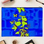 Butterfly blue/green Cosmetic Bag (XXXL) Back