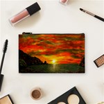 Alyssa s Sunset by Ave Hurley ArtRevu - Cosmetic Bag (Small) Front