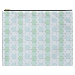 Allover Graphic Soft Aqua Cosmetic Bag (xxxl)