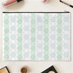 Allover Graphic Soft Aqua Cosmetic Bag (XXXL) Back