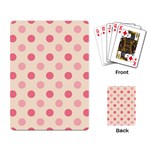 Pale Pink Polka Dots Playing Cards Single Design Back