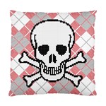 Ugly Skull Sweater Cushion Case (Two Sided)  Back